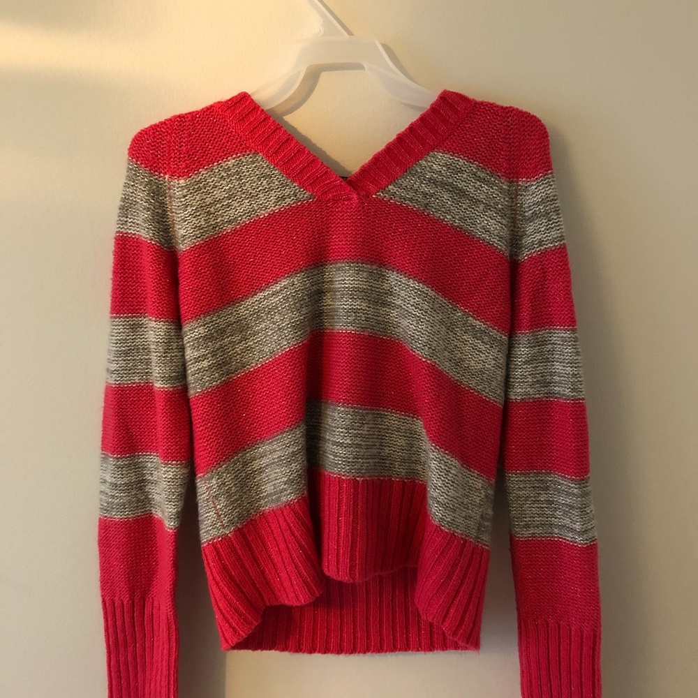 Knitted Sweater with Hood
